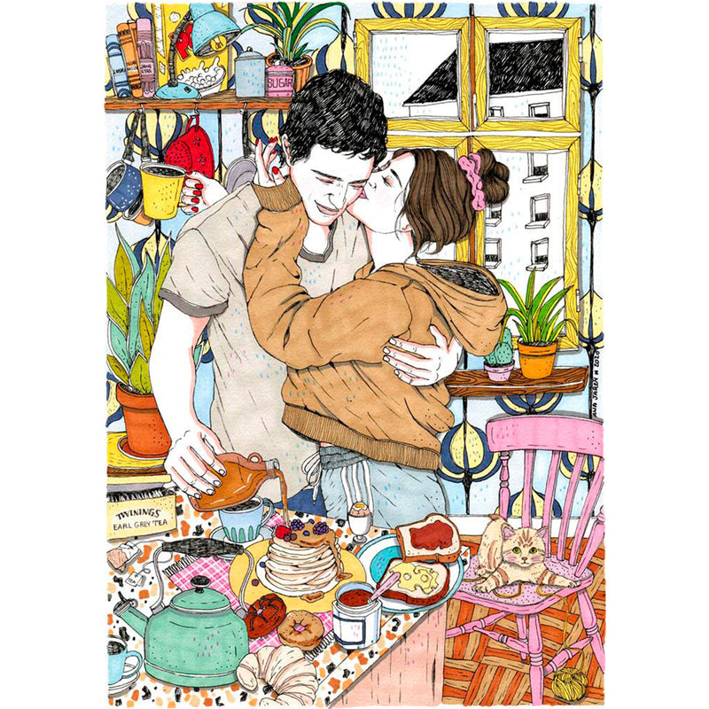 Print de Ana Jarén A4 - "Breakfast and love"