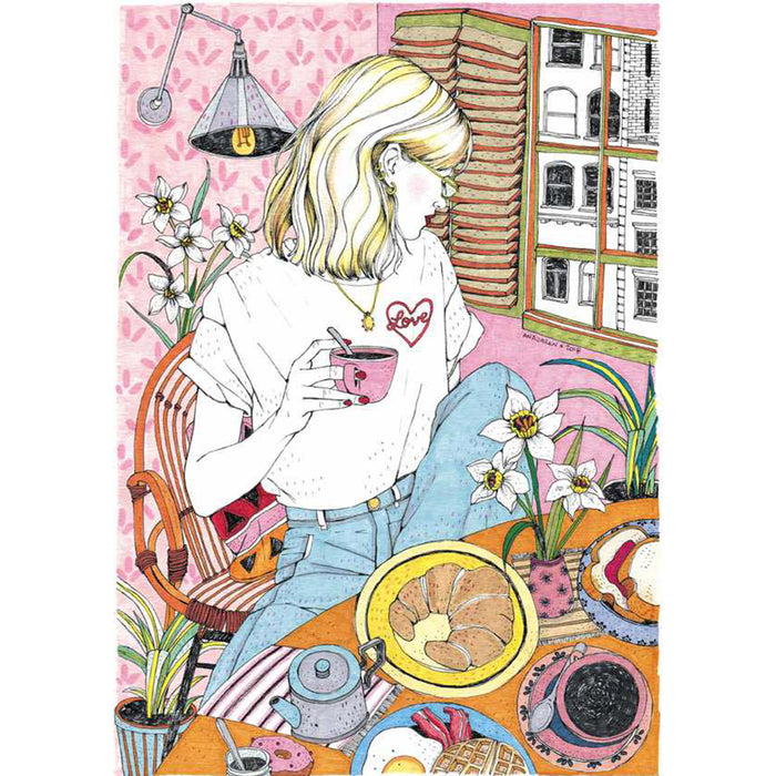 Print de Ana Jarén A4 - "Coffee at home"