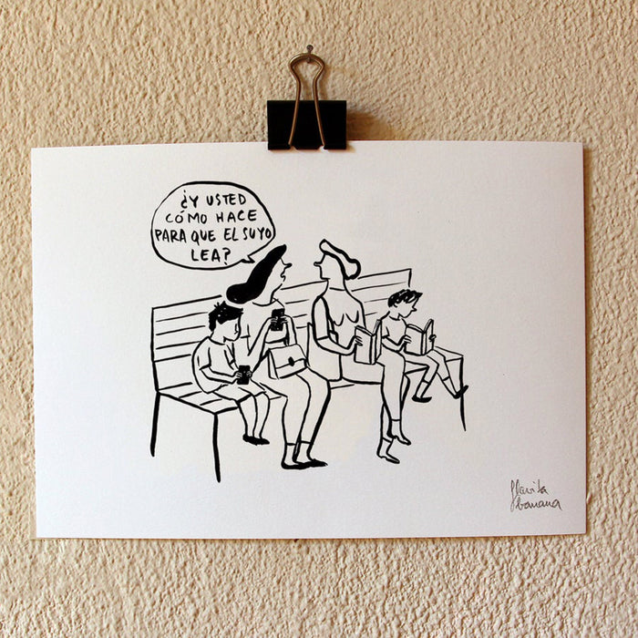 Print de Flavita Banana A4 - "Educación Literaria"