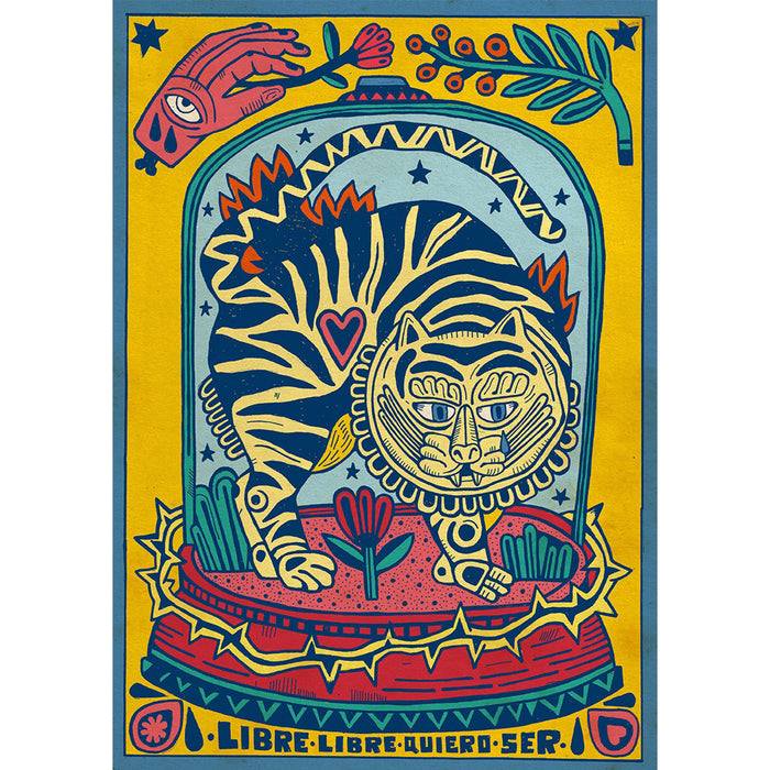 Print de Asís Percales A4 - "Libre, libre quiero ser"