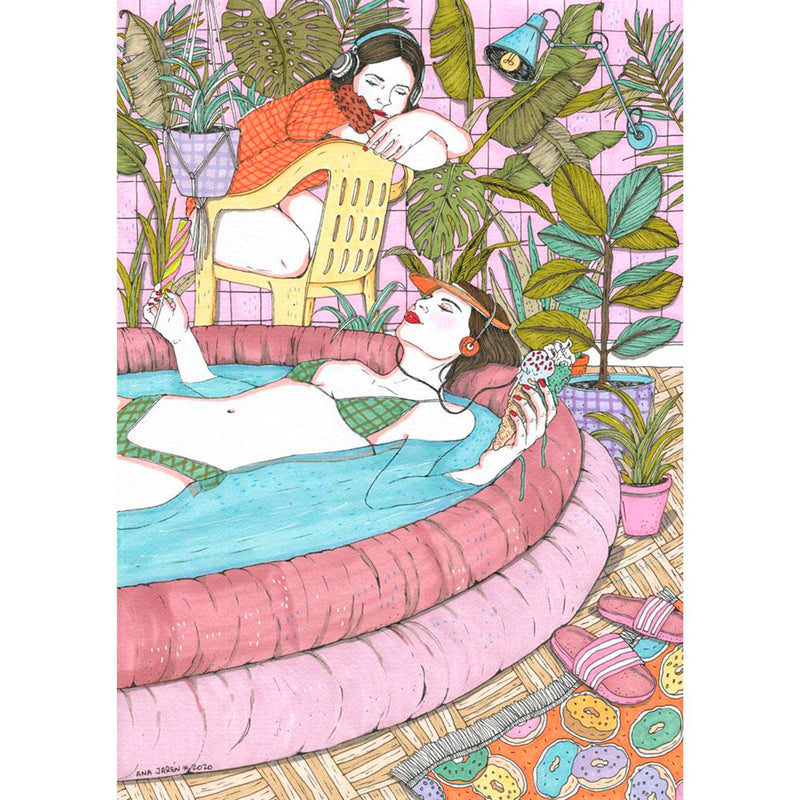 Print de Ana Jarén A4 - "Pool at Home"