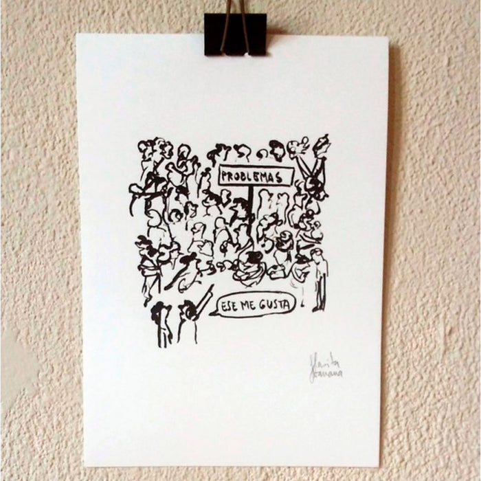 Print de Flavita Banana A4 - "Problemas"