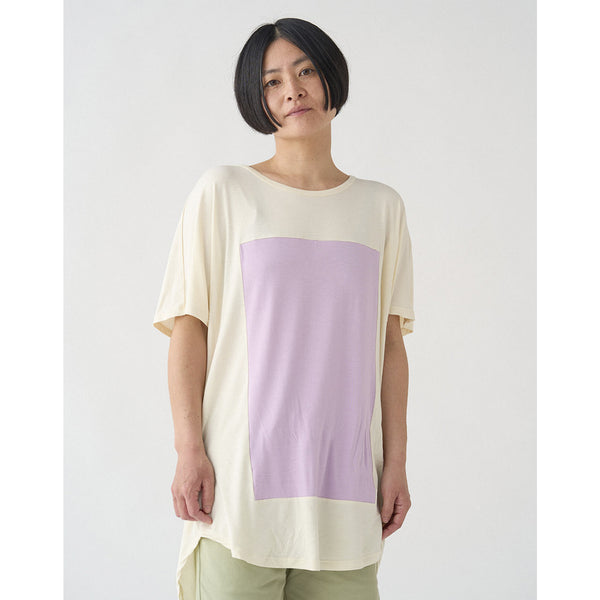 Camiseta Pitagora - Quadrilateral blanco lila