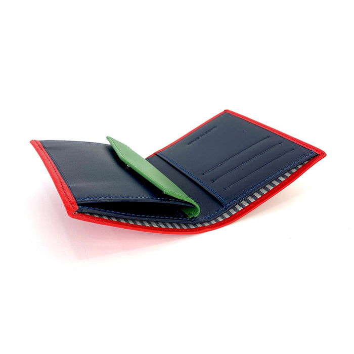 Cartera de piel Daniel Chong - Rojo