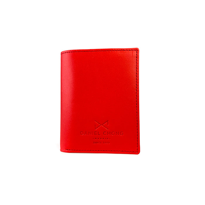 Cartera de piel Daniel Chong - Rojo