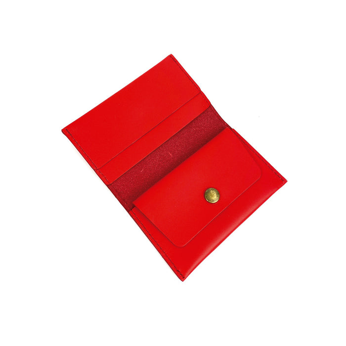 Tarjetero con monedero de Daniel Chong - Rojo