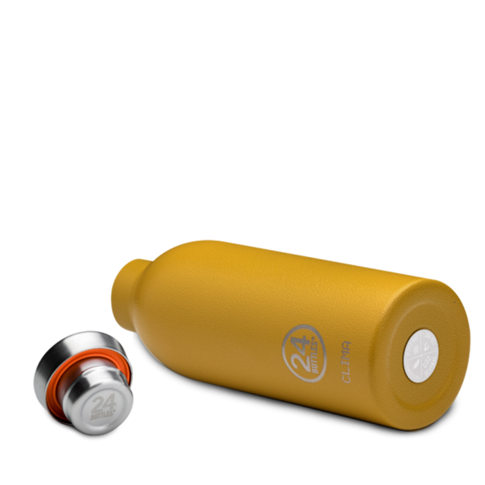 Botella de acero inoxidable 500 ml 24Bottles - Clima Safari Khaki