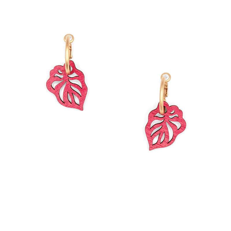 Pendientes Materia Rica - Reversible Leaf Spice