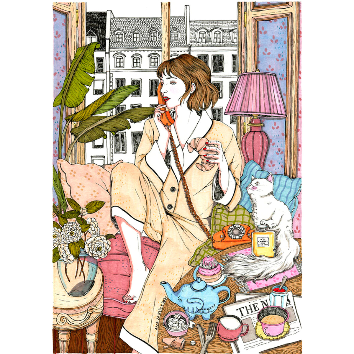 Print de Ana Jarén A4 - "Sunday morning"