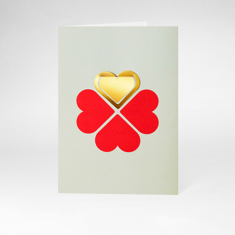 Postal con marcapáginas - Heart