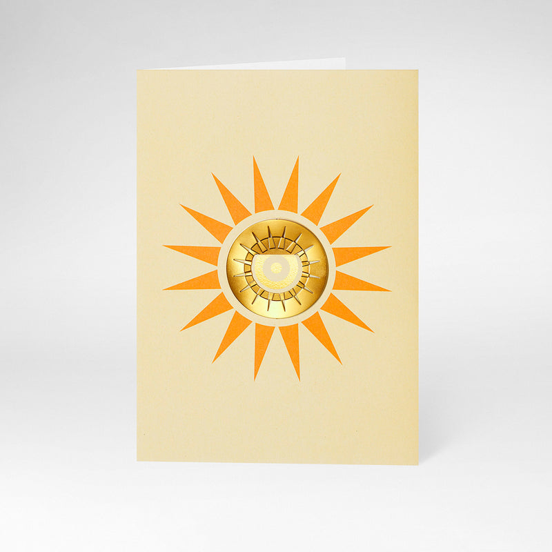 Postal con marcapáginas - Sun