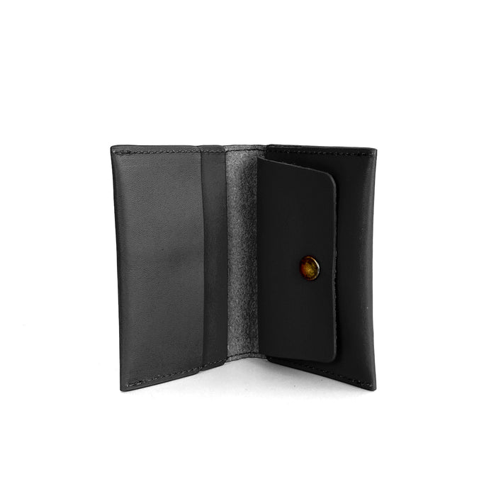 Tarjetero con monedero de Daniel Chong - Negro