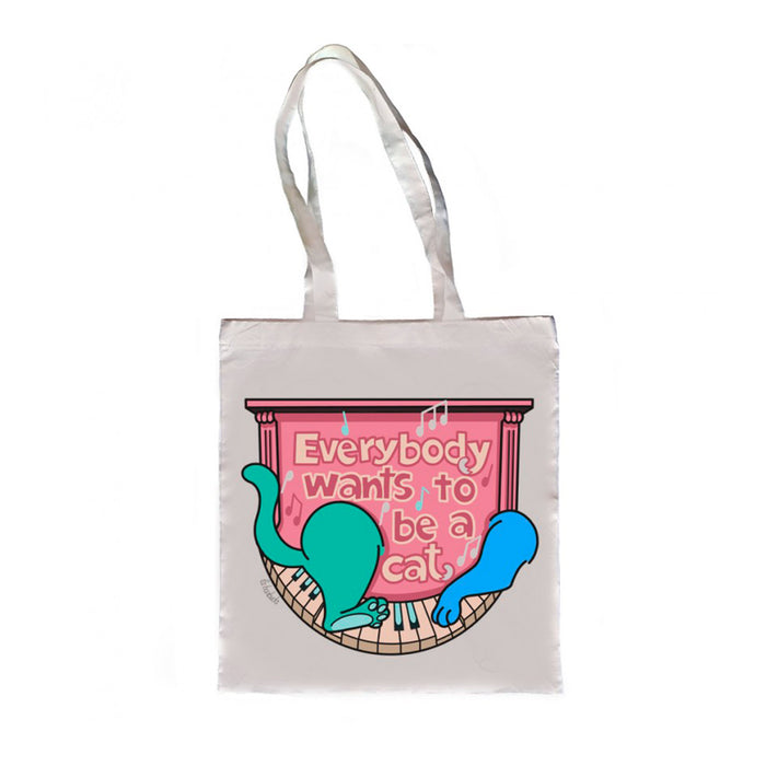 Tote bag - "Everybody wants to be a cat"
