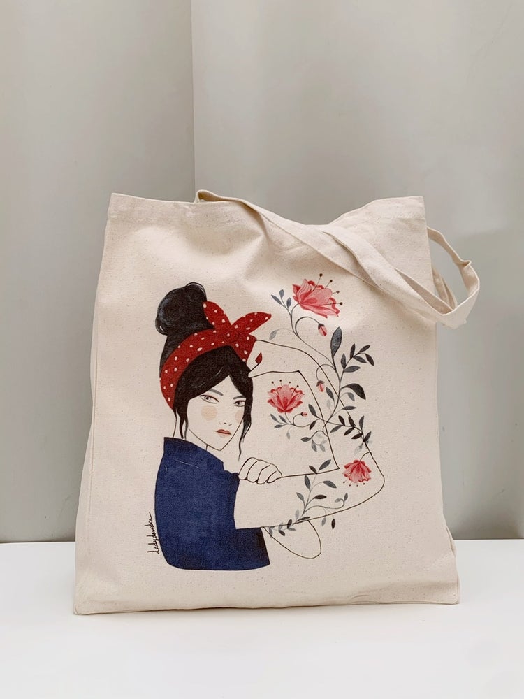 Tote bag - "Bread and Roses" de Lady Desidia