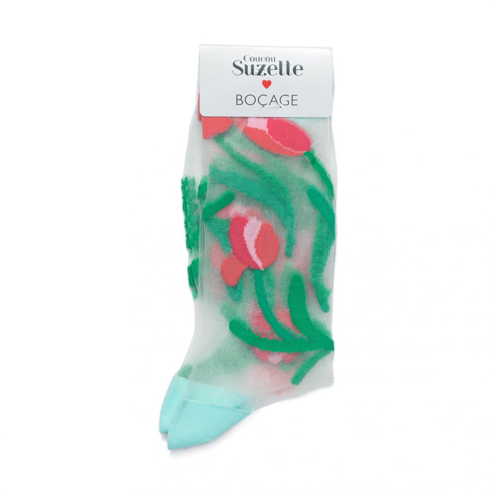 Calcetines transparentes - Tulipanes