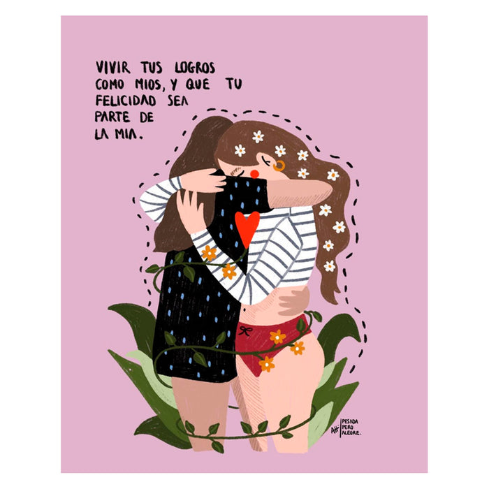 Print de Pesadaperoalegre A4 - "Vivir tus logros"