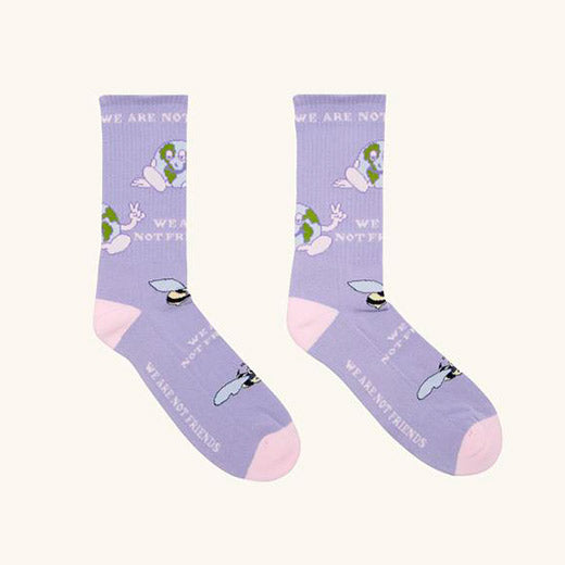 Calcetines We Are Not Friends - Purple socks