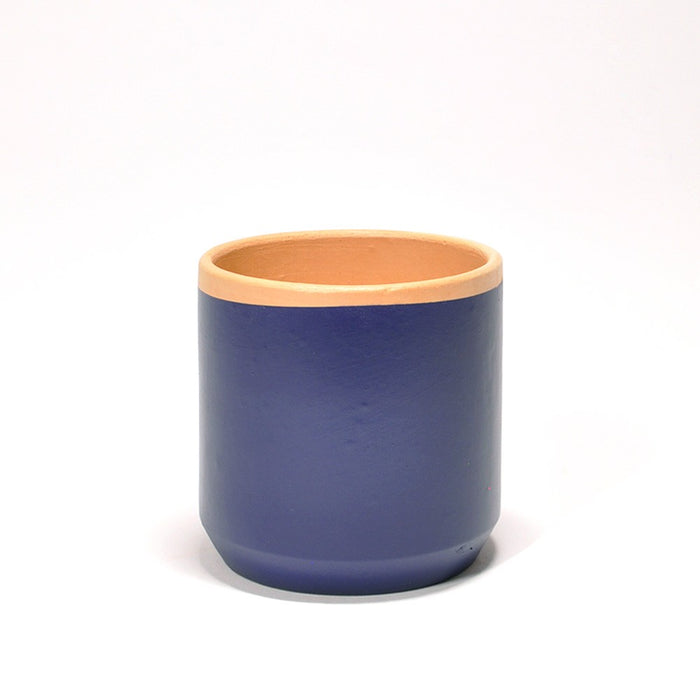 Macetero de barro Casa Atlântica - Lama Azul Noche talla S