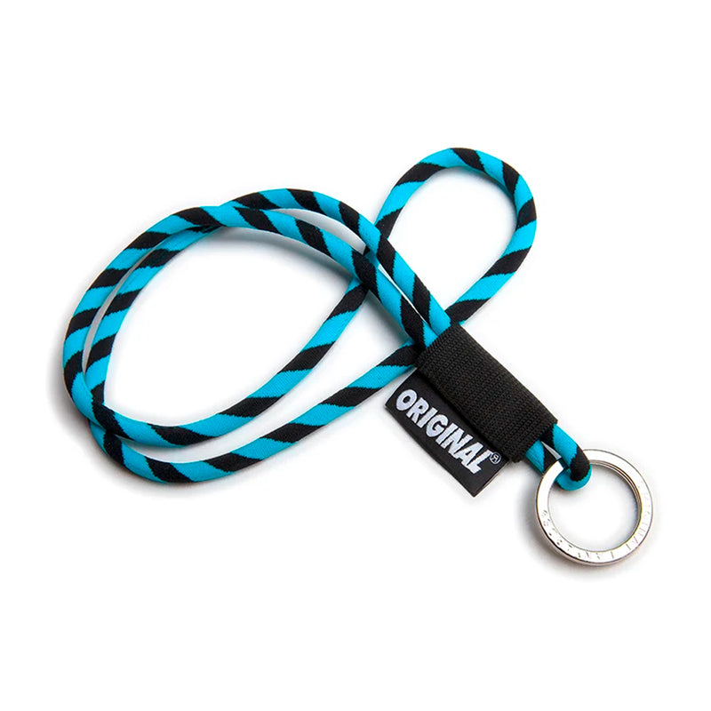 Lanyard - Black/Light Blue