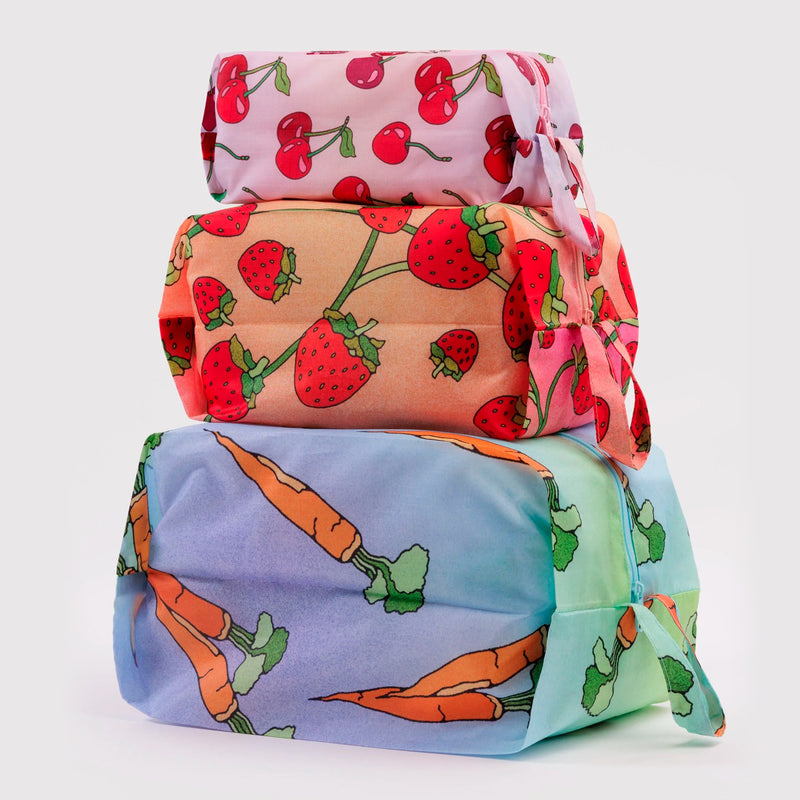 Bolsitas con cremallera Baggu - Carrots & Berries 🥕🍓🍒