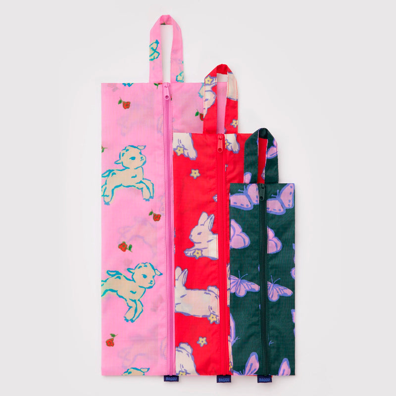 Bolsitas con cremallera Baggu - Spring Animals