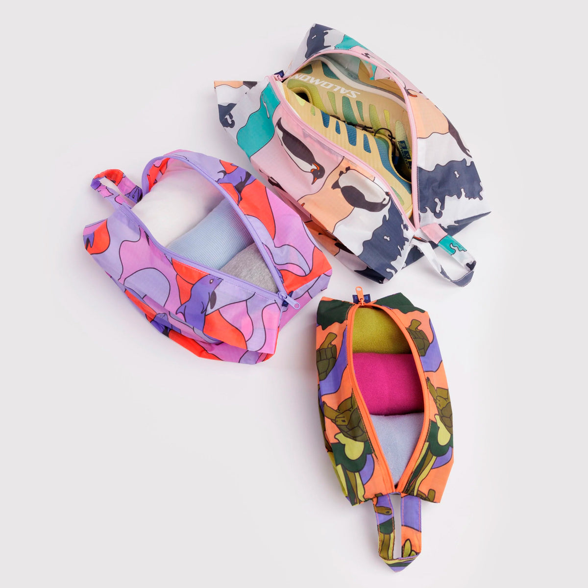 Bolsitas con cremallera Baggu - Vacation Animals 🐢🐬🐧