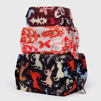 Bolsitas con cremallera Baggu - Western Cut Outs
