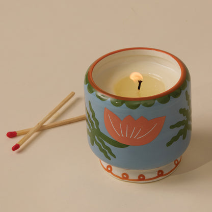 Vela en cuenco cerámico Paddywax - Flor de cactus 🌺