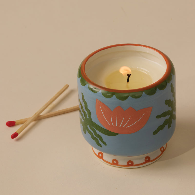Vela en cuenco cerámico Paddywax - Flor de cactus 🌺