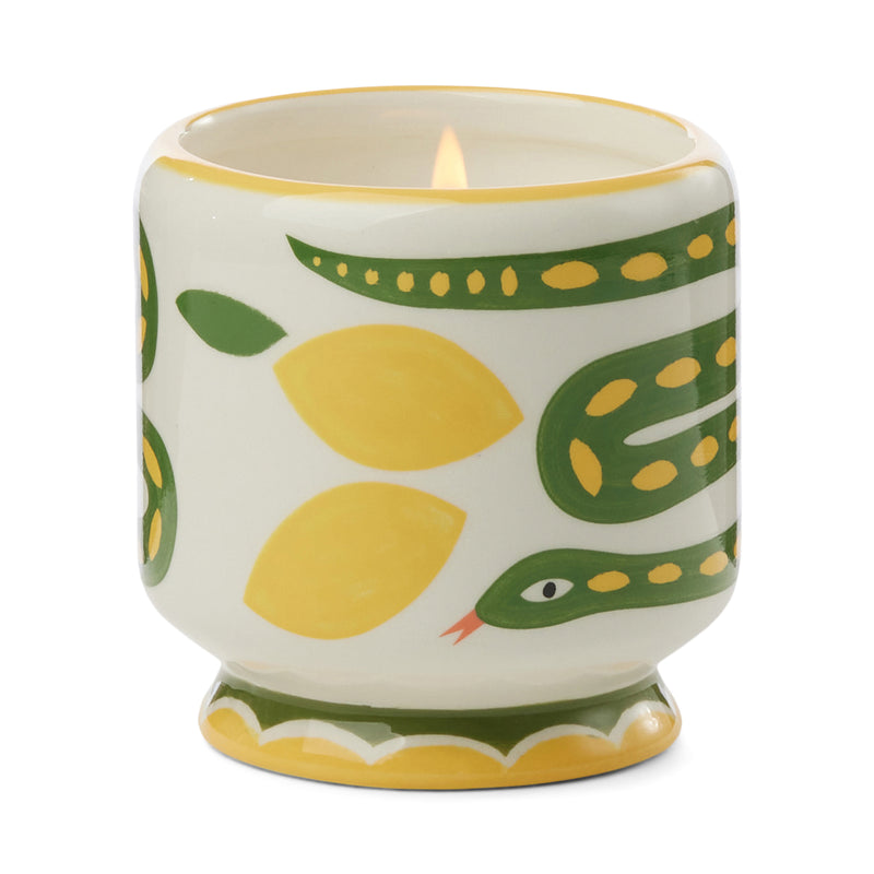 Vela en cuenco cerámico Paddywax - Hierba limón silvestre 🐍