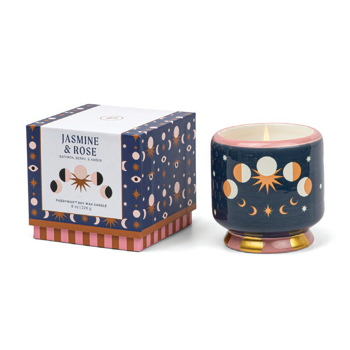 Vela en cuenco cerámico Paddywax - Jazmín y Rosa 🌛