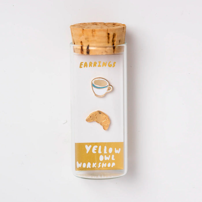 Pendientes - Coffee and Croissant ☕🥐