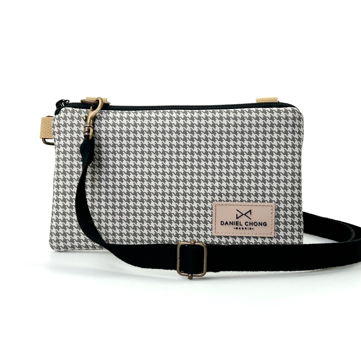 Traveler Mini Impermeable Daniel Chong - Pata de gallo gris
