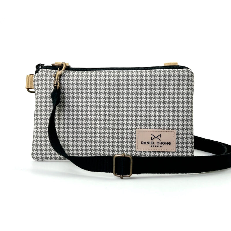 Traveler Mini Impermeable Daniel Chong - Pata de gallo gris