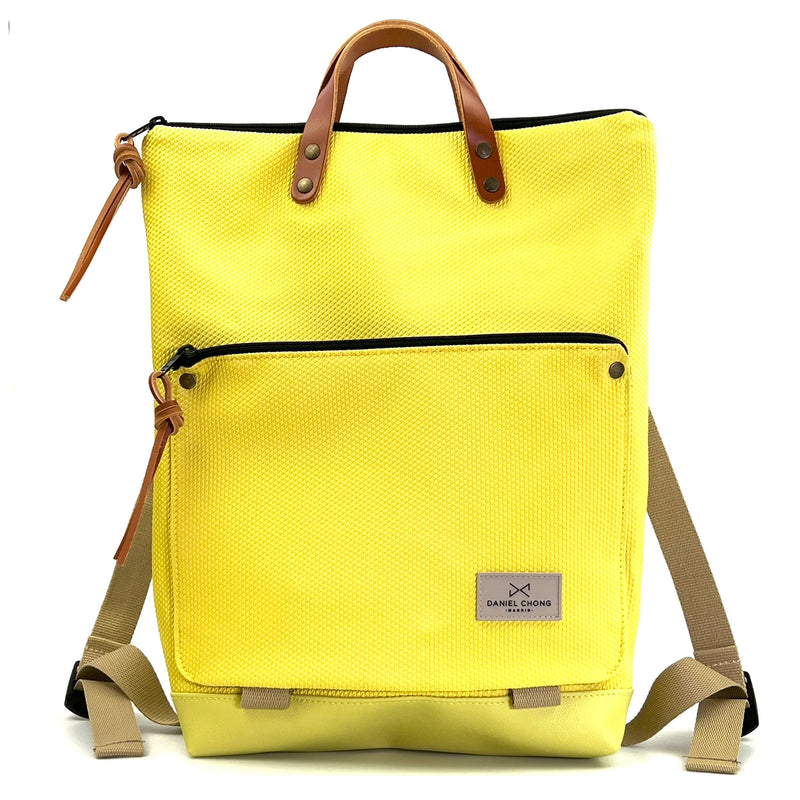 Mochila Book Holder Zafiro con bolsillo extra Daniel Chong - Amarillo