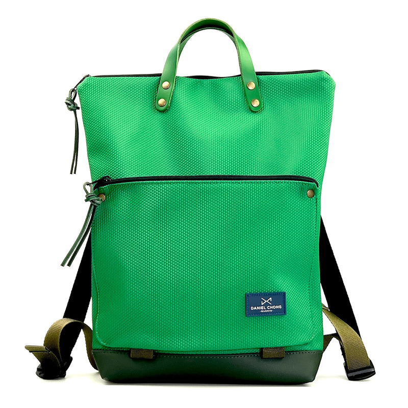 Mochila Book Holder Zafiro con bolsillo extra Daniel Chong - Verde