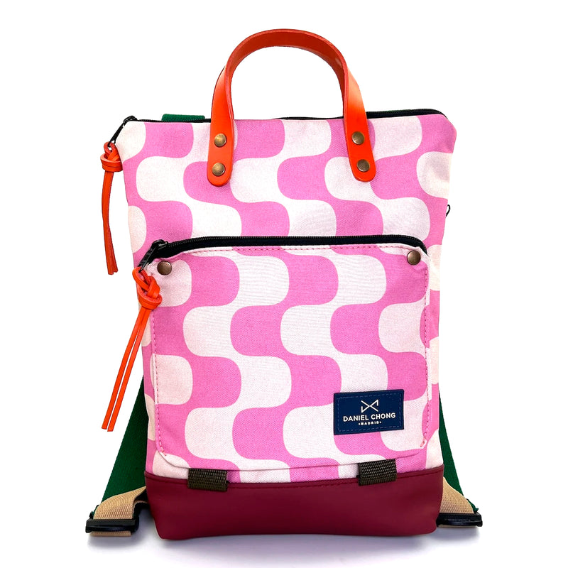 Mochila Mini Book Holder Impermeable con bolsillo extra Daniel Chong - Graphic Edition Ondas