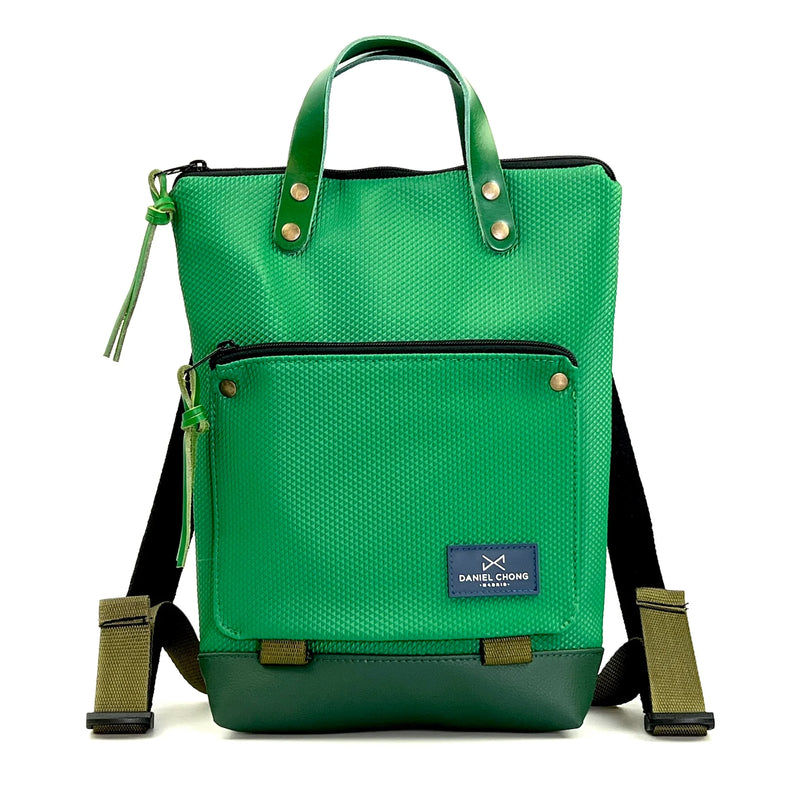 Mochila Mini Book Holder Zafiro con bolsillo extra Daniel Chong - Verde