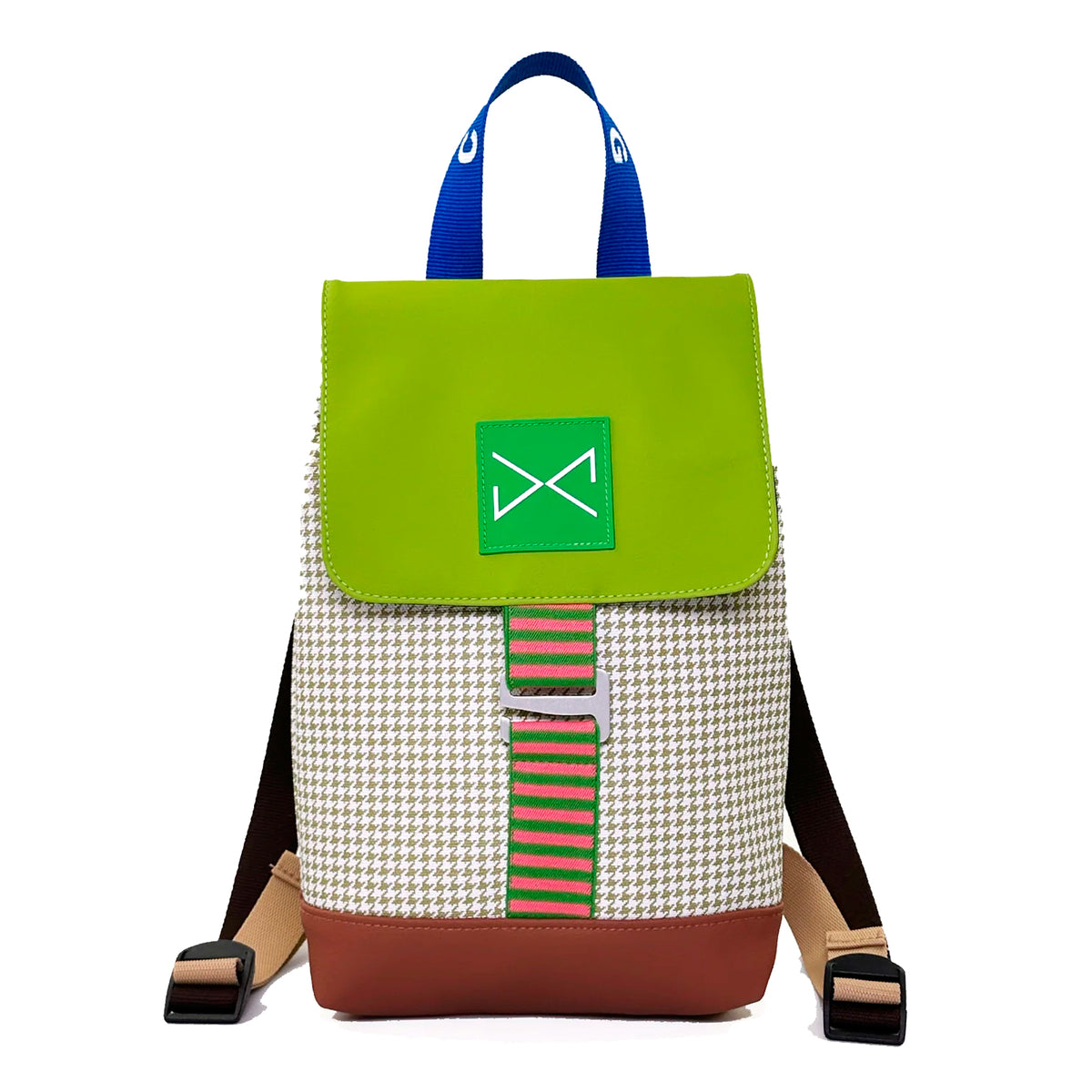 Mochila The Hook Mini Impermeable con bolsillo extra Daniel Chong - Solapa Verde