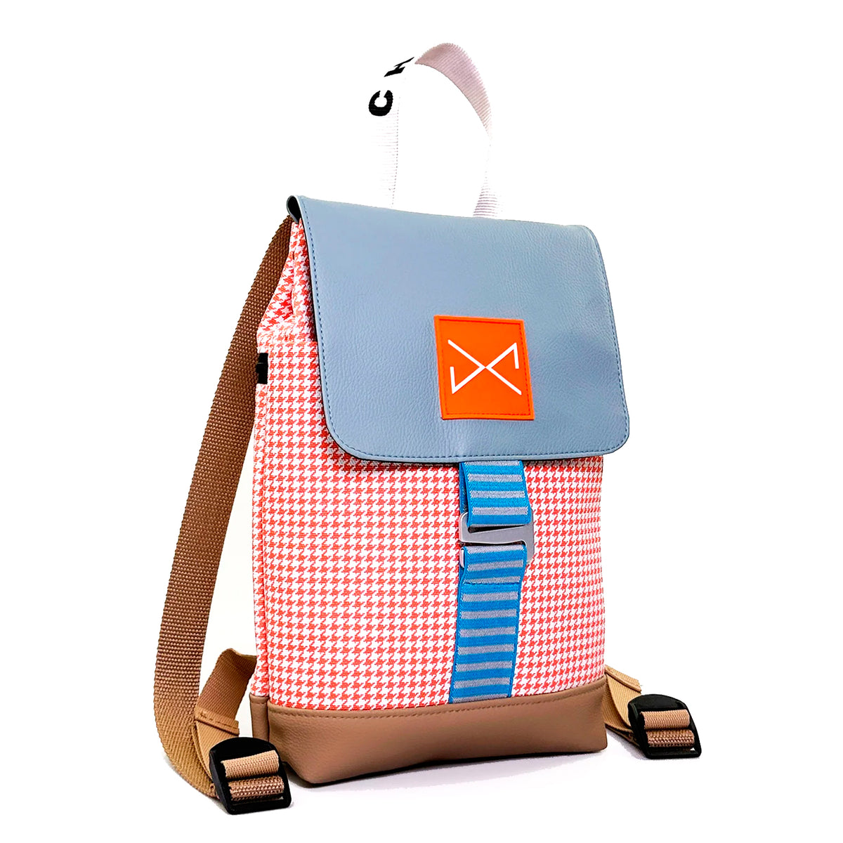 Mochila The Hook Mini Impermeable con bolsillo extra Daniel Chong - Solapa Gris
