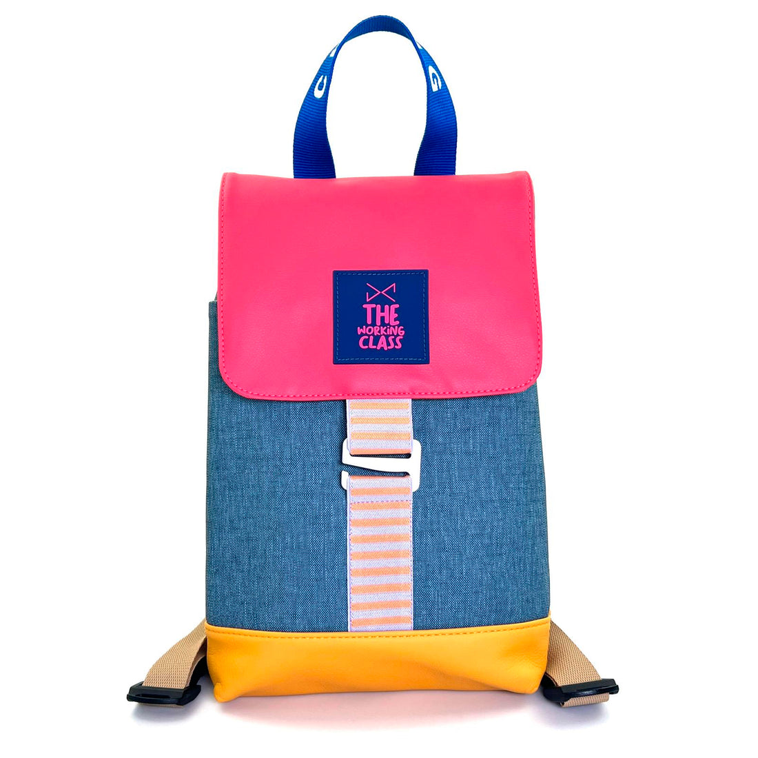 Mochila The Hook Mini Impermeable con bolsillo extra Daniel Chong - Solapa Fucsia