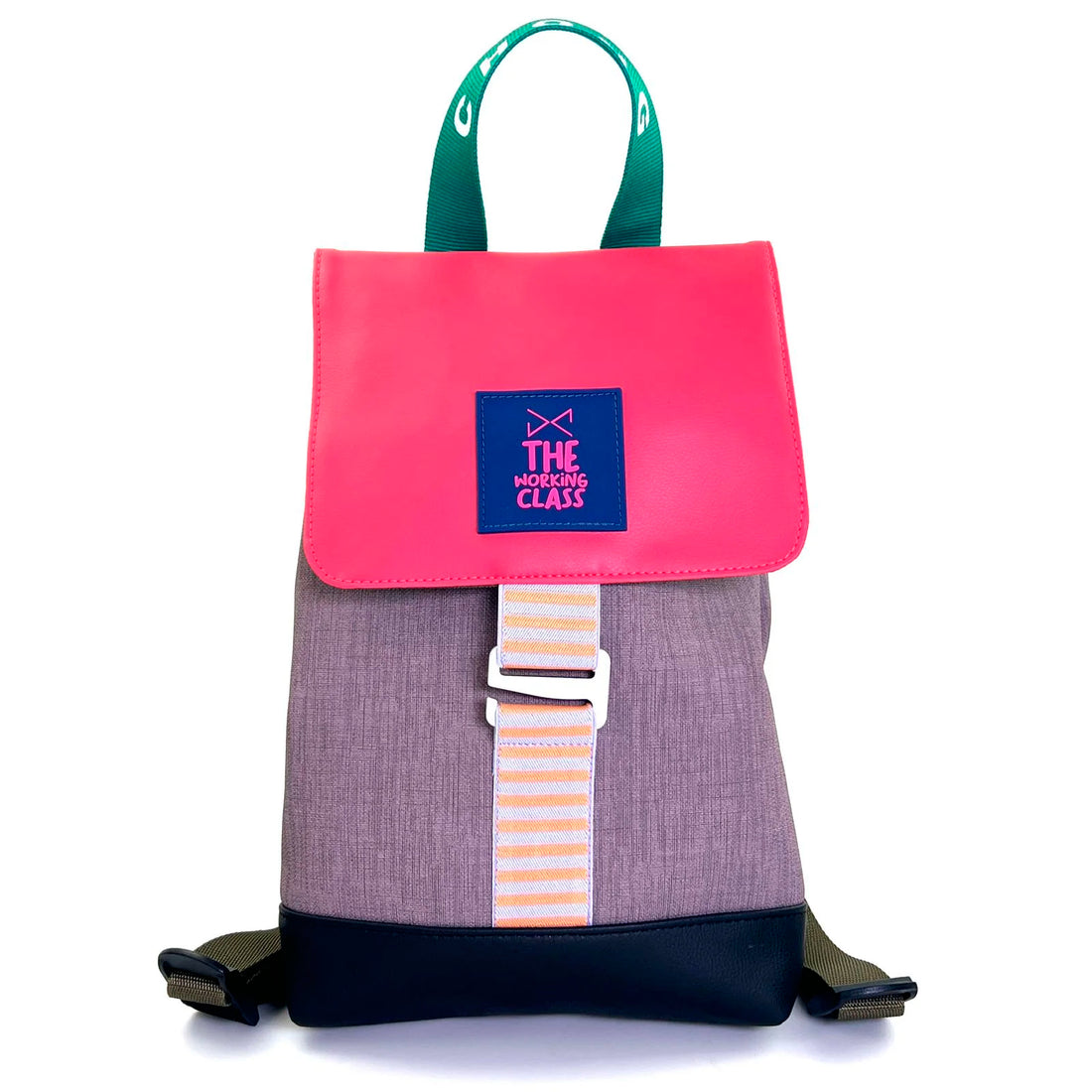 Mochila The Hook Mini Impermeable con bolsillo extra Daniel Chong - Solapa Fucsia