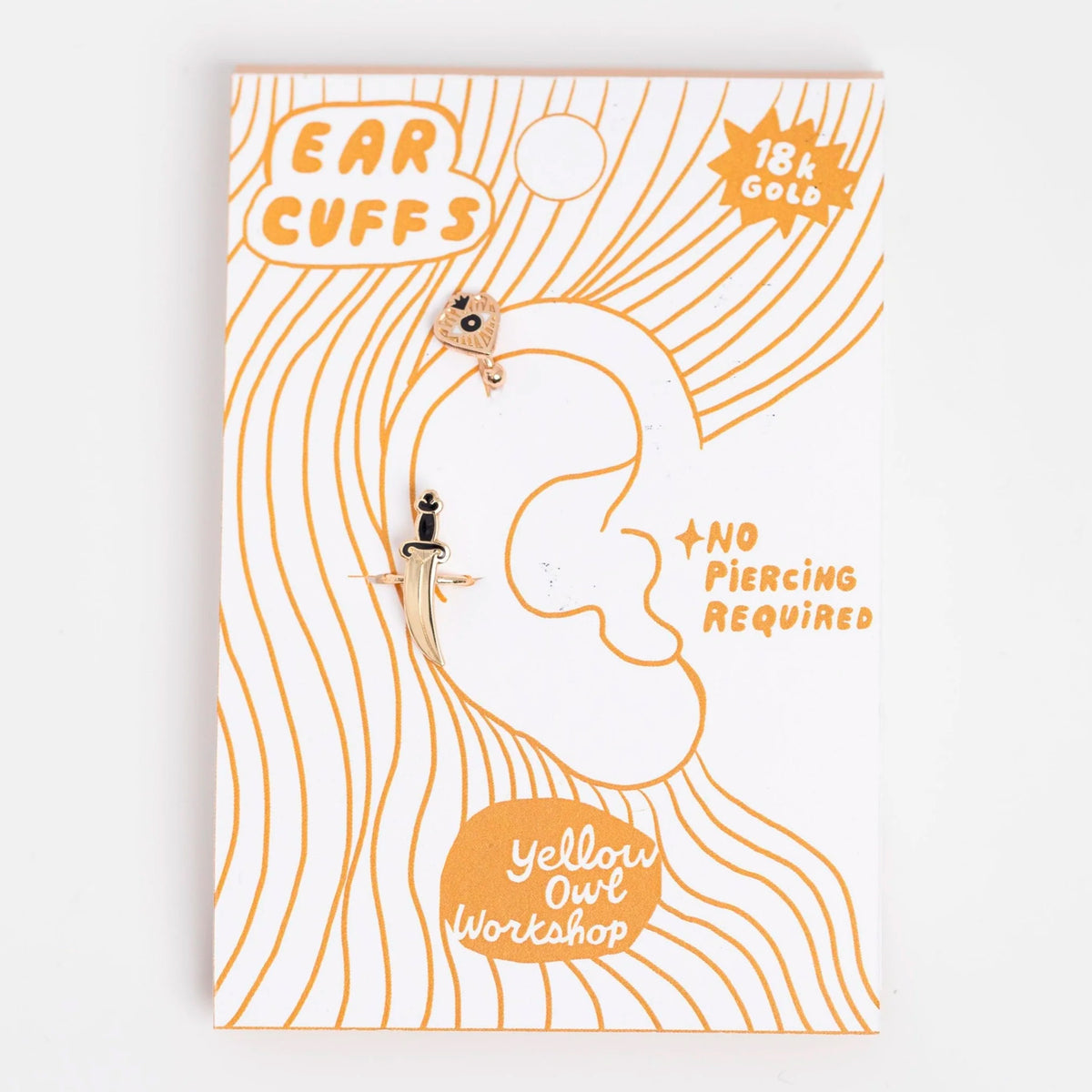 Ear Cuffs - Heart and Dagger