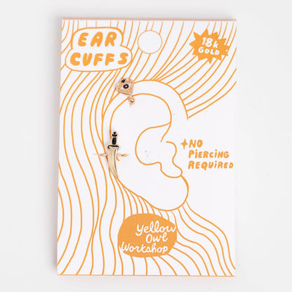 Ear Cuffs - Heart and Dagger