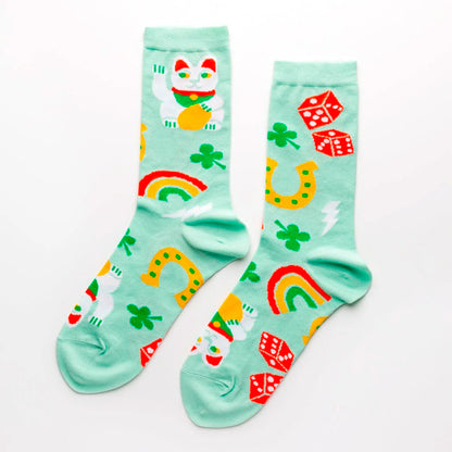 Calcetines - Lucky Cat and Clover 🐱🍀