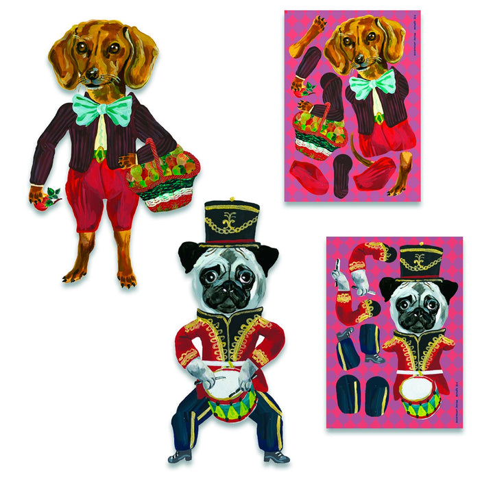 Juego de marionetas articuladas - Dogs