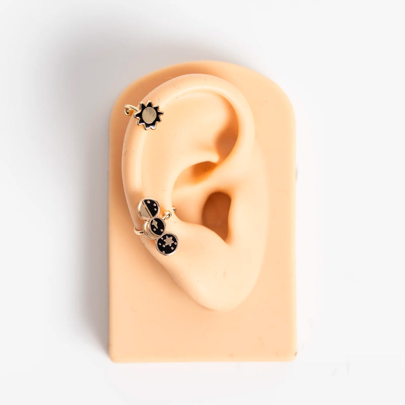 Ear Cuffs - Sun and Moon