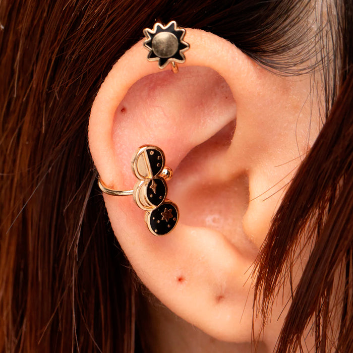Ear Cuffs - Sun and Moon