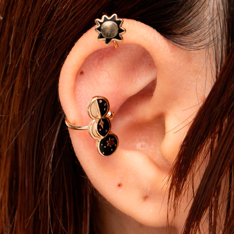 Ear Cuffs - Sun and Moon