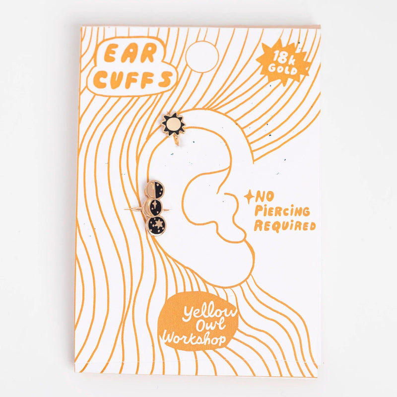 Ear Cuffs - Sun and Moon